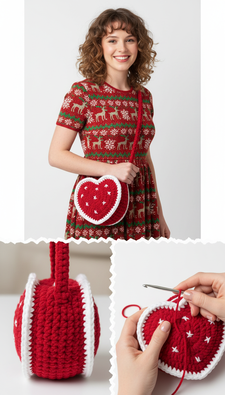 Crochet Heart Bag Pattern: Craft Your Own Adorable Crossbody Accessory