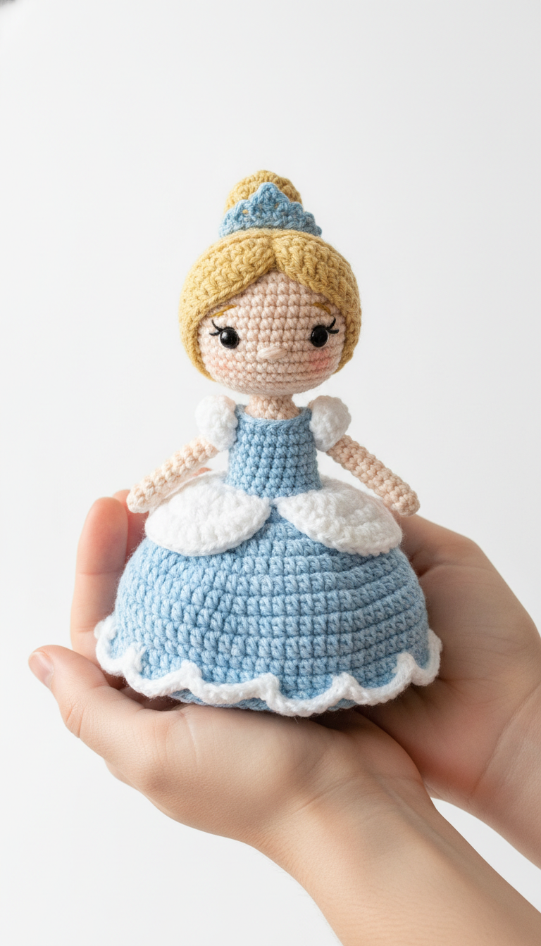 Enchanting Amigurumi Cinderella Princess Doll Crochet Pattern