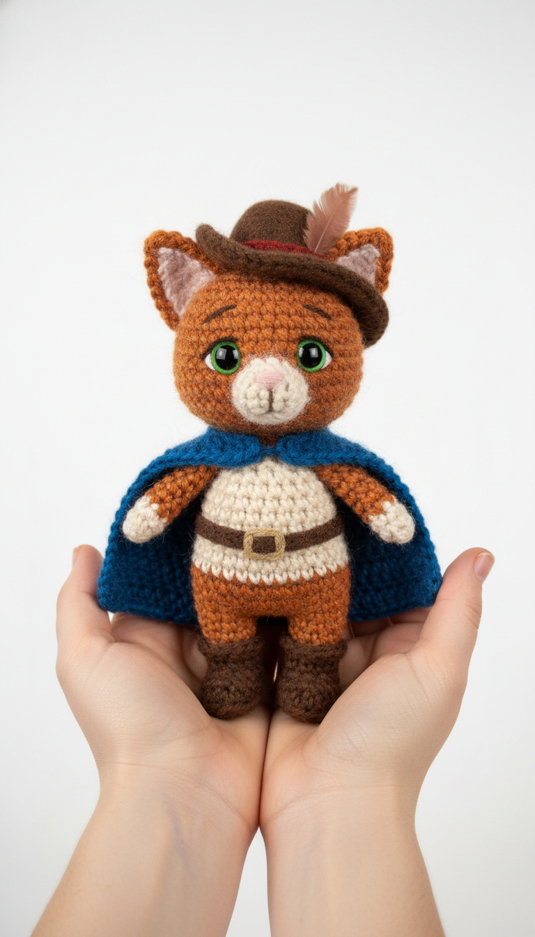 Puss in Boots Amigurumi Crochet Pattern: Craft Your Swashbuckling Feline