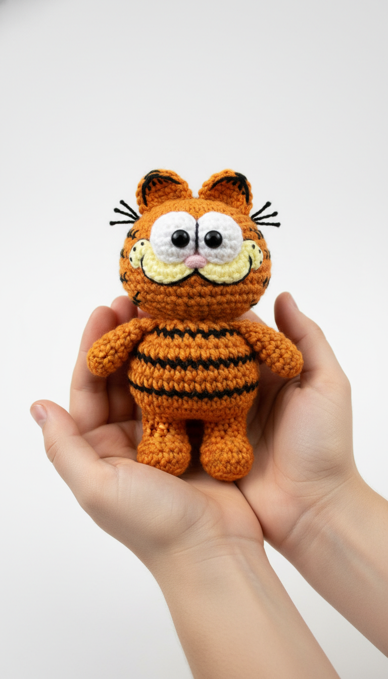 Crochet Your Own Grumpy Garfield: An Amigurumi Pattern for the Iconic Cat