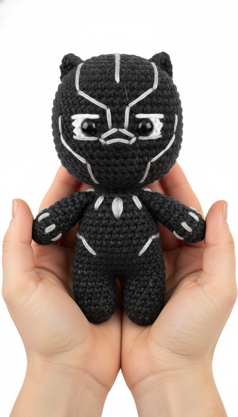 Wakanda Forever! Craft Your Own Black Panther Amigurumi Crochet Pattern