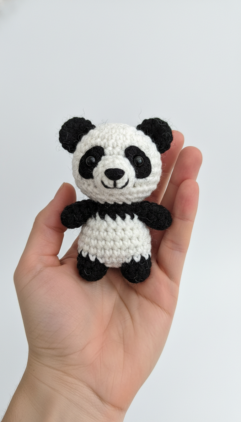 Craft Your Own Adorable Mini Amigurumi Panda Crochet Pattern