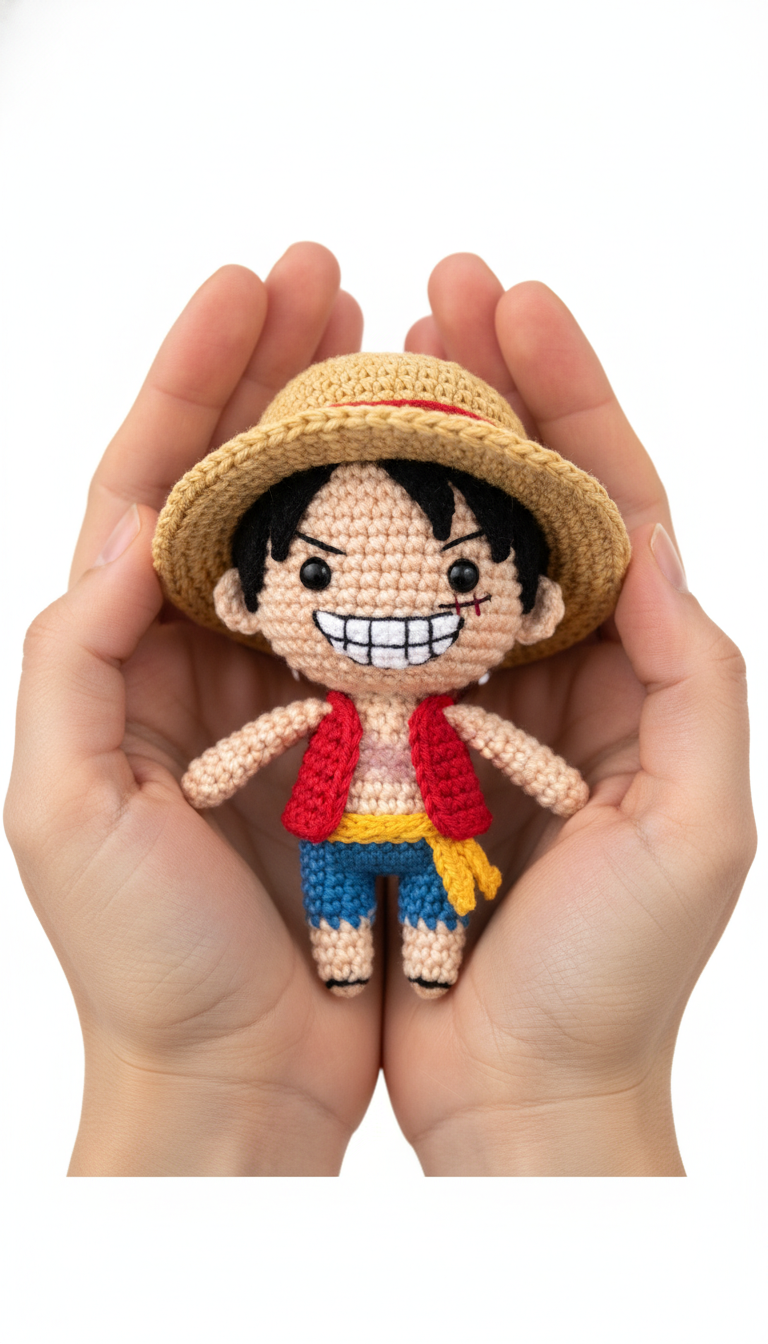 Crochet Luffy Amigurumi Pattern: Craft Your Own Straw Hat Captain!