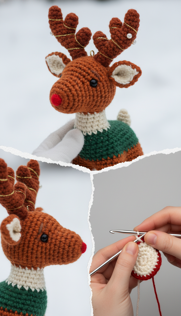 Crochet Reindeer Amigurumi: Your Festive DIY Christmas Decor