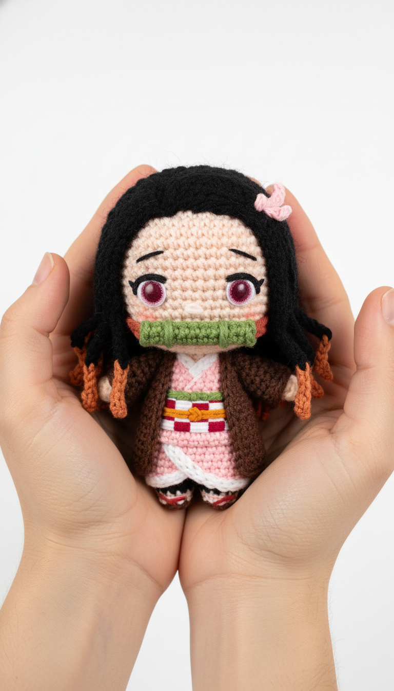 Crochet Your Own Adorable Nezuko Kamado: A Detailed Amigurumi Pattern