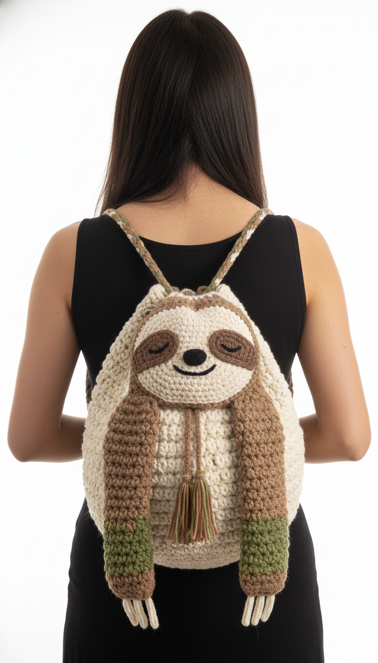 Cuddle-Worthy Crochet Sloth Backpack Pattern: Your New Favorite DIY Bag!