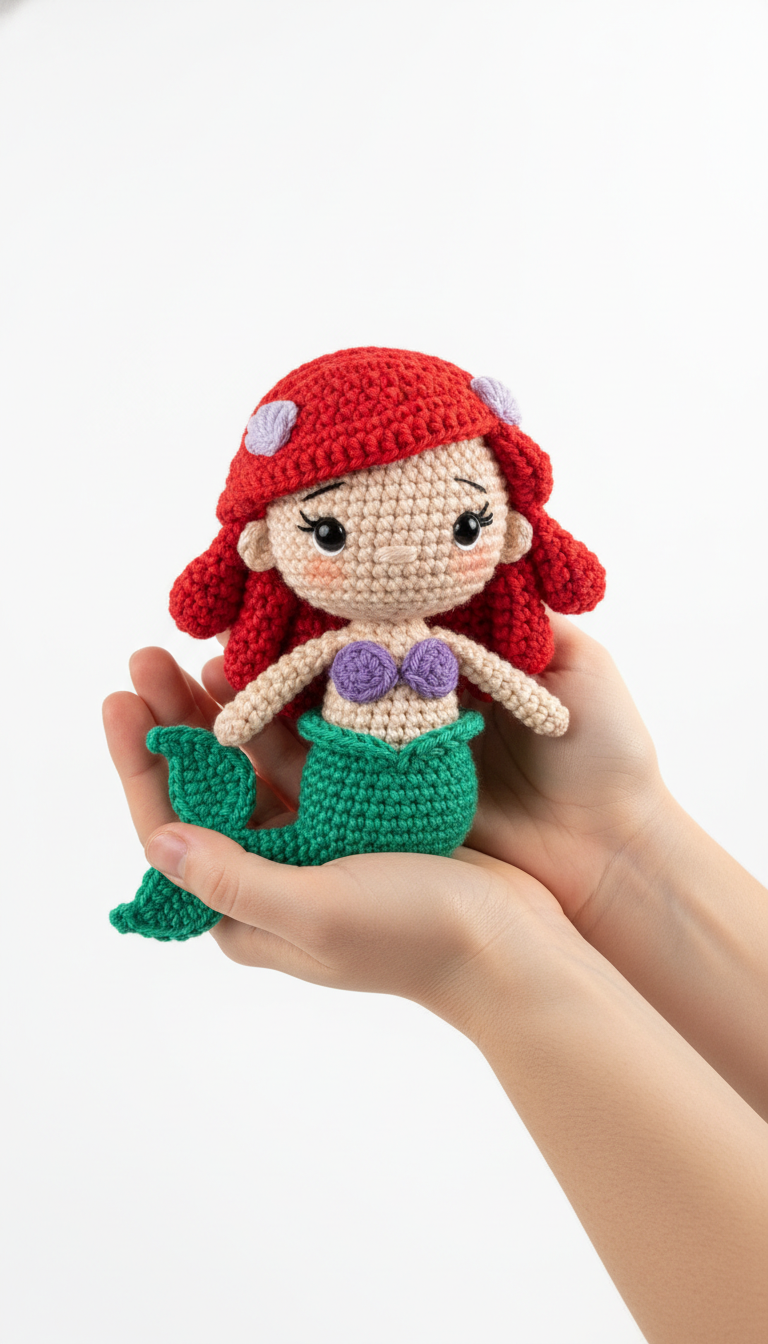 Enchanting Crochet Mermaid Doll: Free Amigurumi Pattern for Ocean Lovers