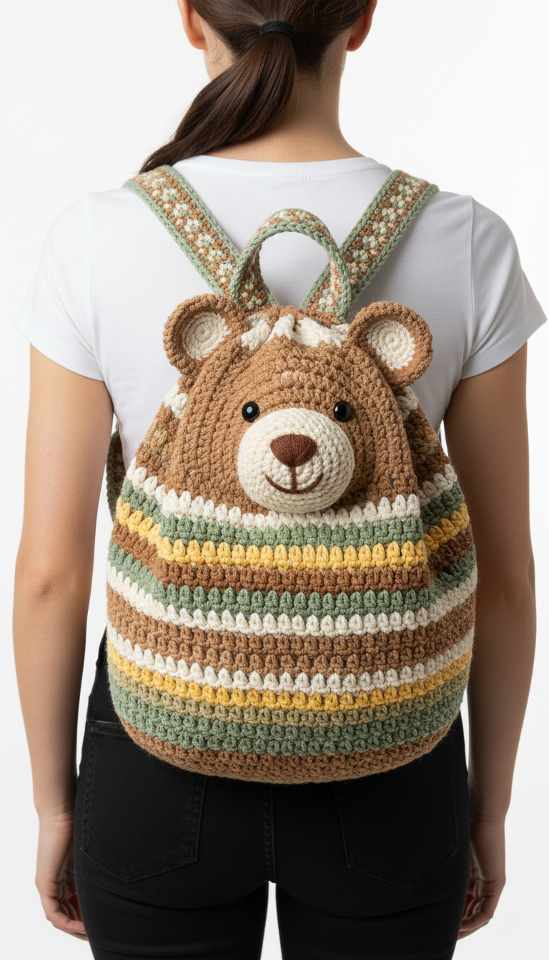 Cuddle-Worthy Crochet Bear Backpack Pattern: Your Next Amigurumi Adventure!