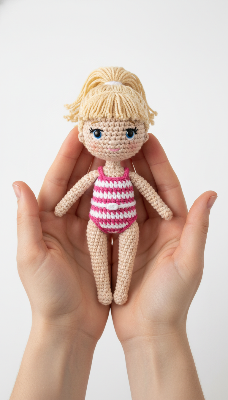 Sunny Swimmer Amigurumi Doll: Your Next Adorable Crochet Project!