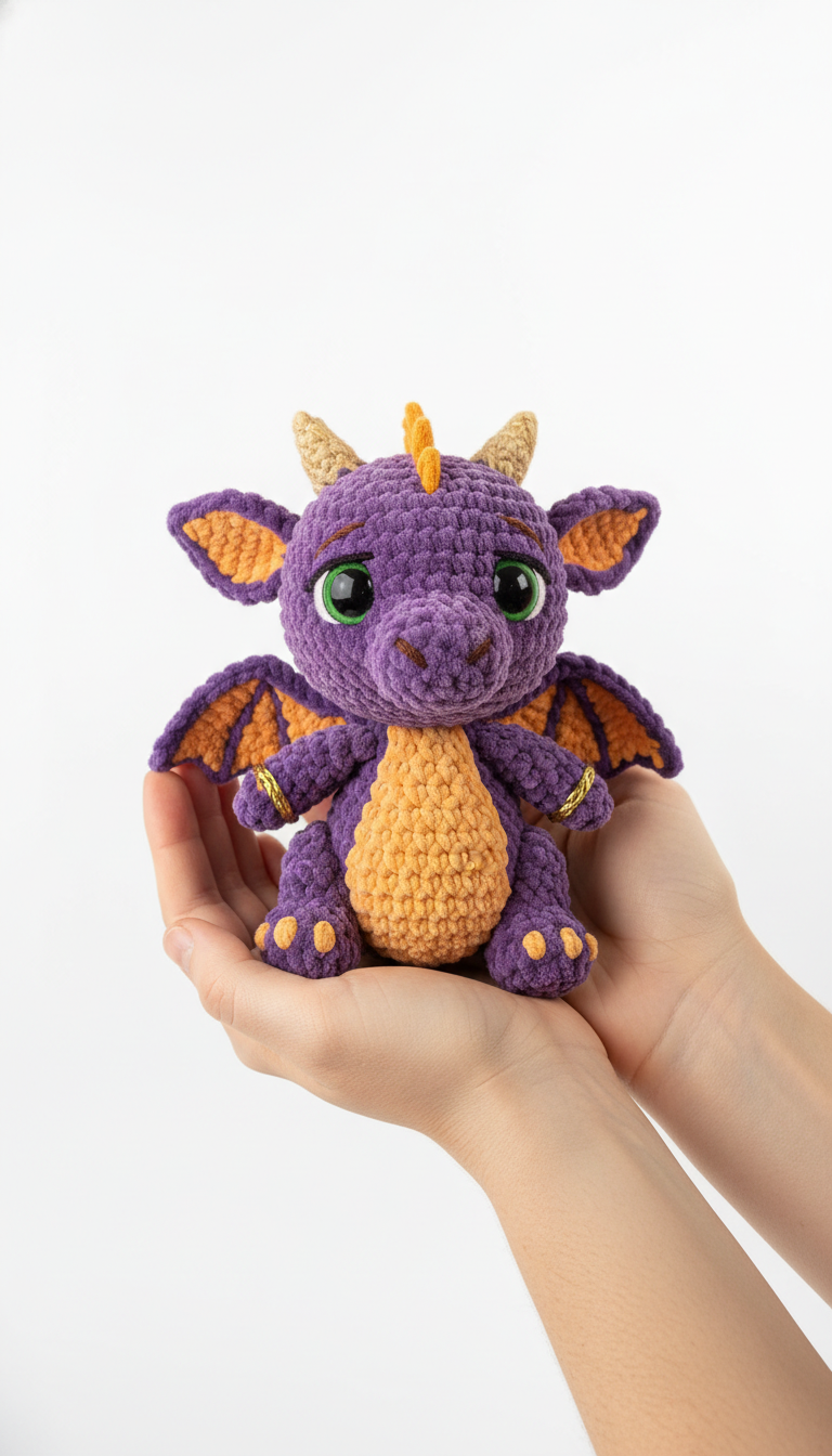 Sparky the Amigurumi Dragon: A Free Crochet Pattern for Your Cuddly Companion