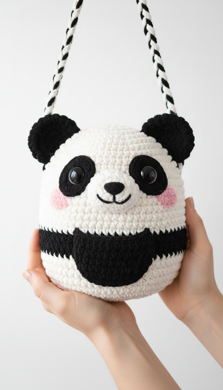 Crochet a Kawaii Panda Bag: Adorable Amigurumi Purse Pattern