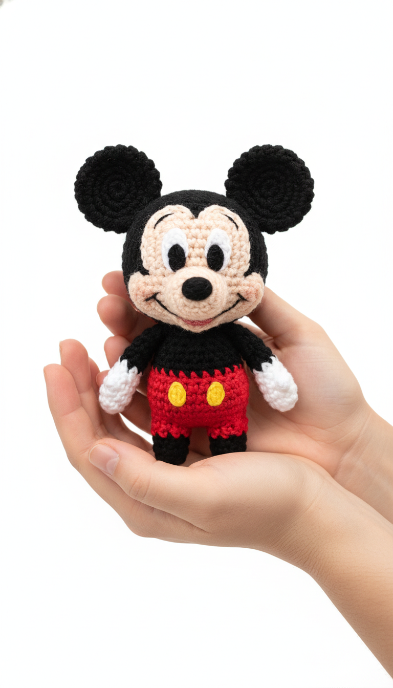 Crochet Your Own Classic Mickey Mouse Amigurumi: A Free Pattern!