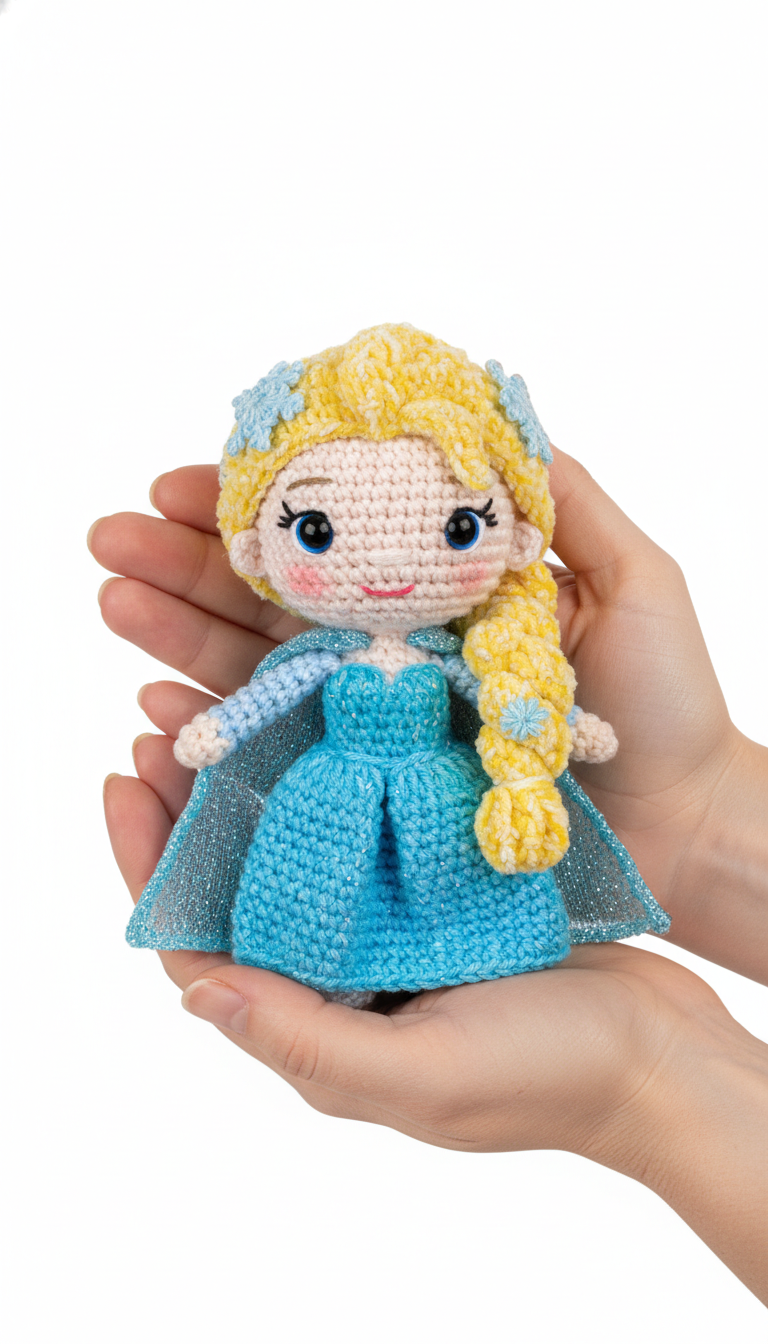 Enchanting Amigurumi Ice Princess: A Crochet Doll Pattern