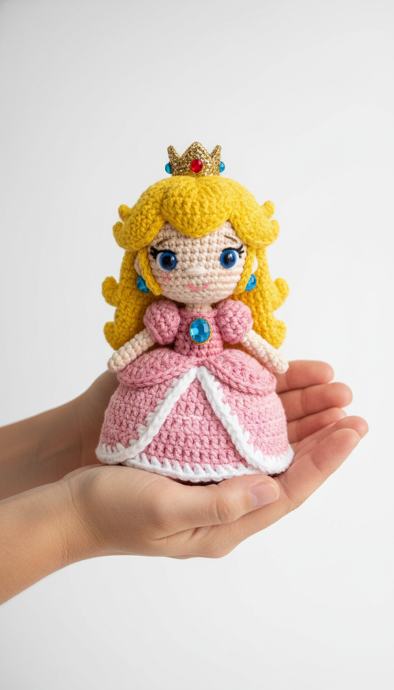 Crochet Your Own Princess Peach Amigurumi Doll: A Royal Pattern!