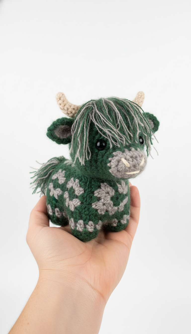 Moo-ve Over, Cuteness! Crochet Your Own Amigurumi Highland Cow