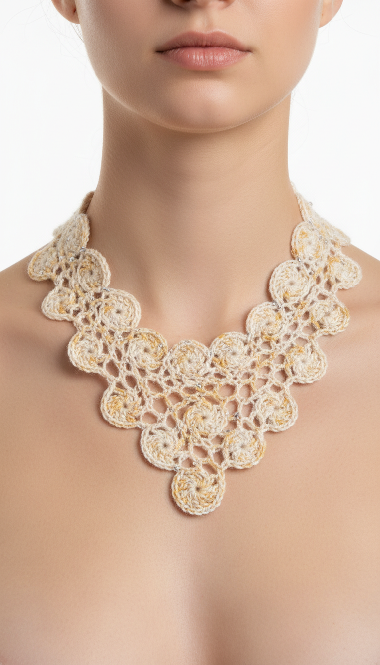Elegant Lace Crochet Necklace Pattern: Craft Your Own Statement Jewelry
