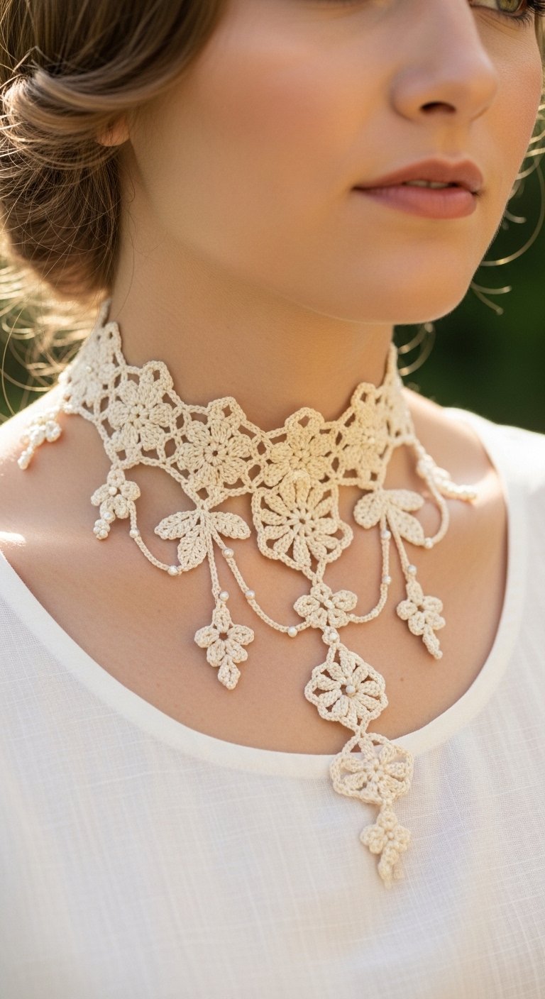 Elegant Vintage Crochet Lace Choker Pattern: A Timeless DIY Accessory