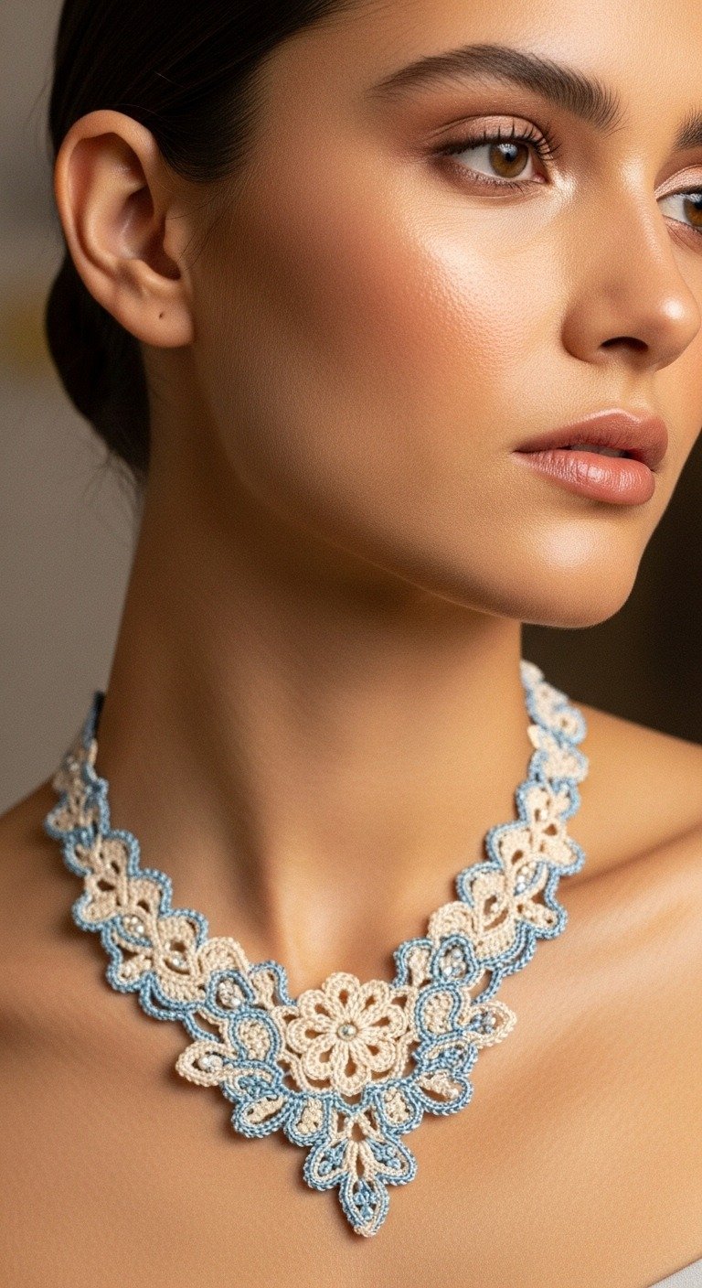 Timeless Elegance: The Delicate Crochet Lace Necklace Pattern