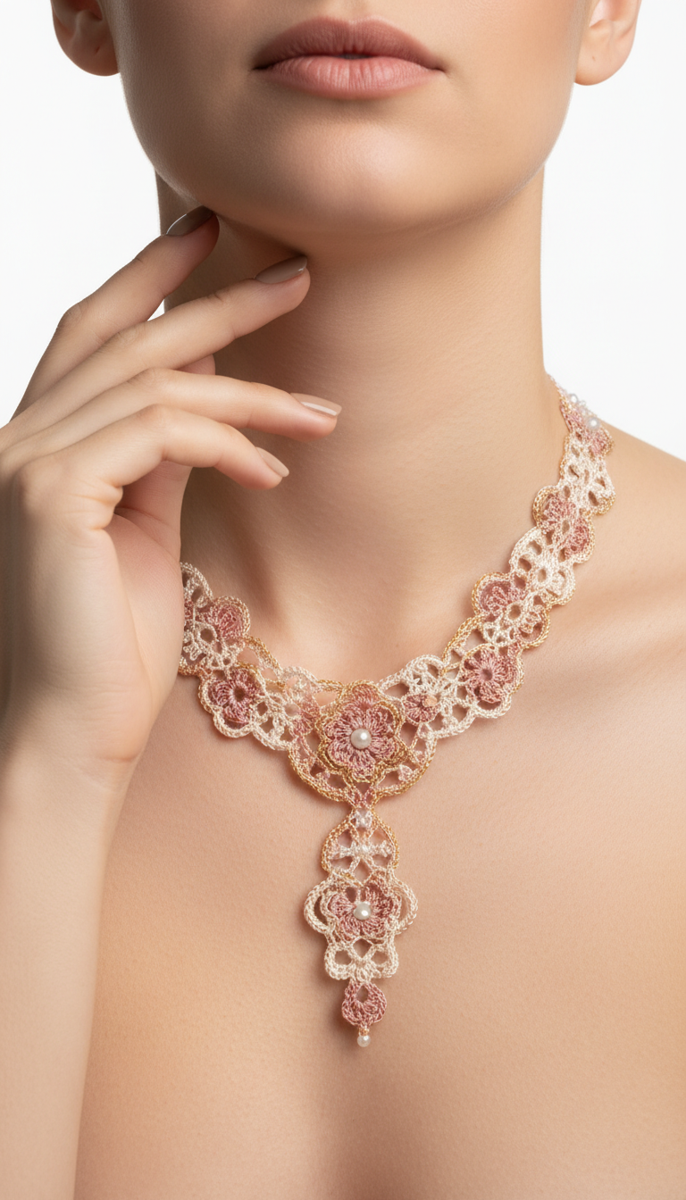 Elegant Crochet Lace Necklace Pattern: Craft Your Own Vintage Charm
