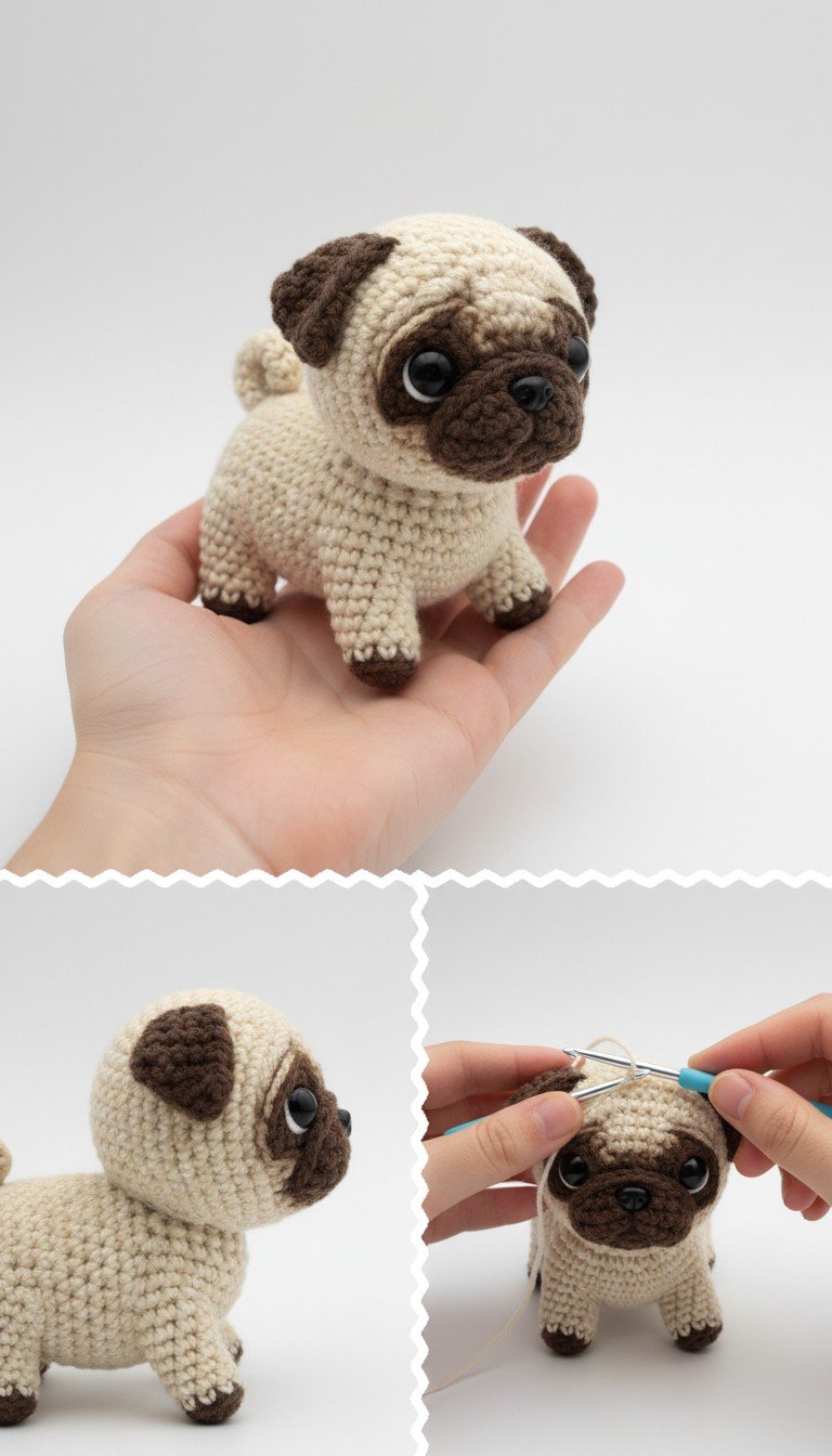 Adorable Amigurumi Pug: A Free Crochet Pattern for Dog Lovers