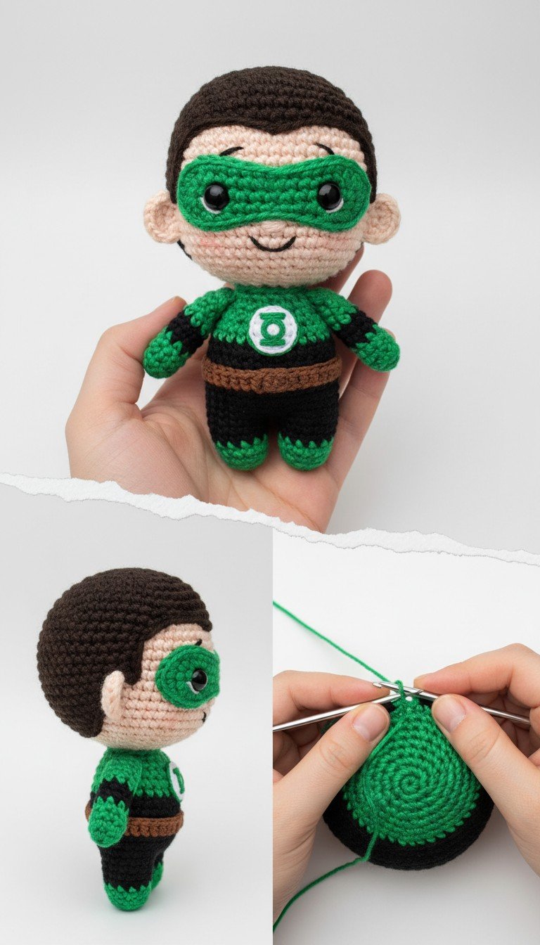 Crochet Green Lantern Amigurumi Pattern: Craft Your Own Hero!