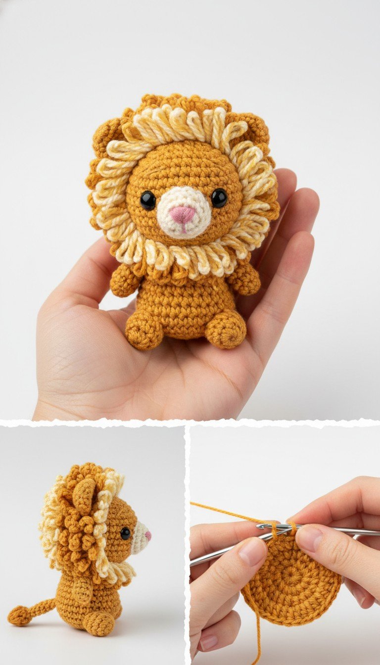 Roar-some Little Friend: Crochet an Adorable Amigurumi Lion!