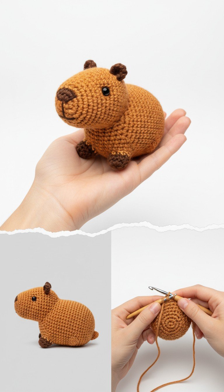 Adorable Crochet Capybara Amigurumi: Craft Your Own Chill Companion!