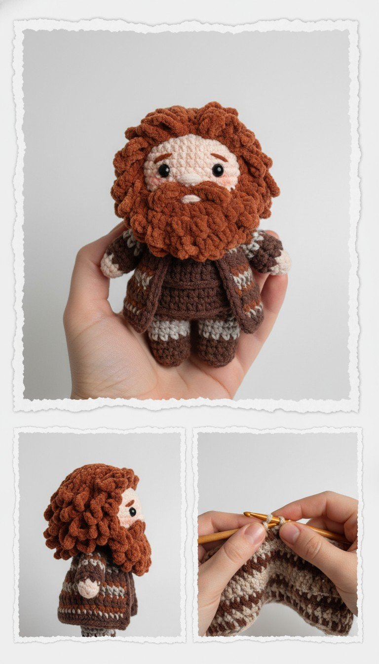 Craft a Whimsical Bearded Amigurumi Doll: Free Crochet Pattern