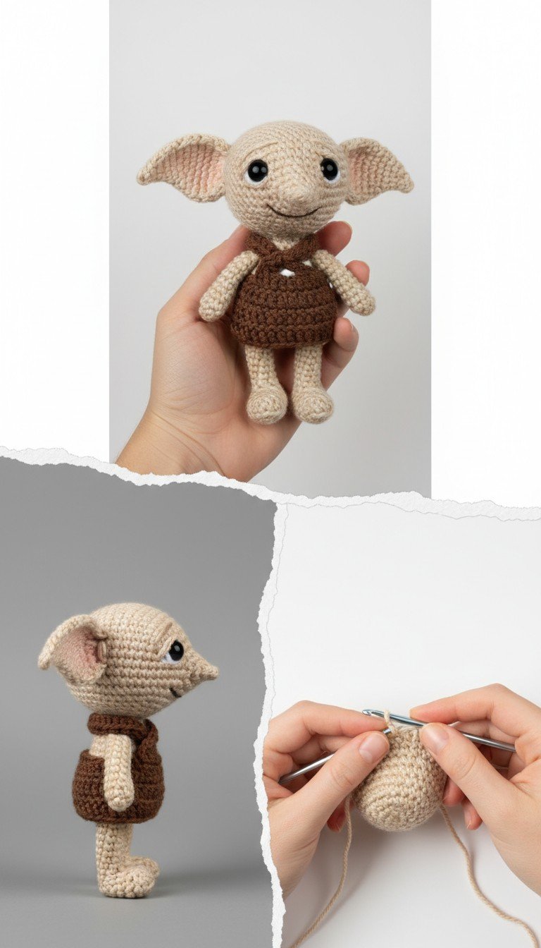Free Dobby Amigurumi Pattern: Crochet Your Own Beloved House-Elf