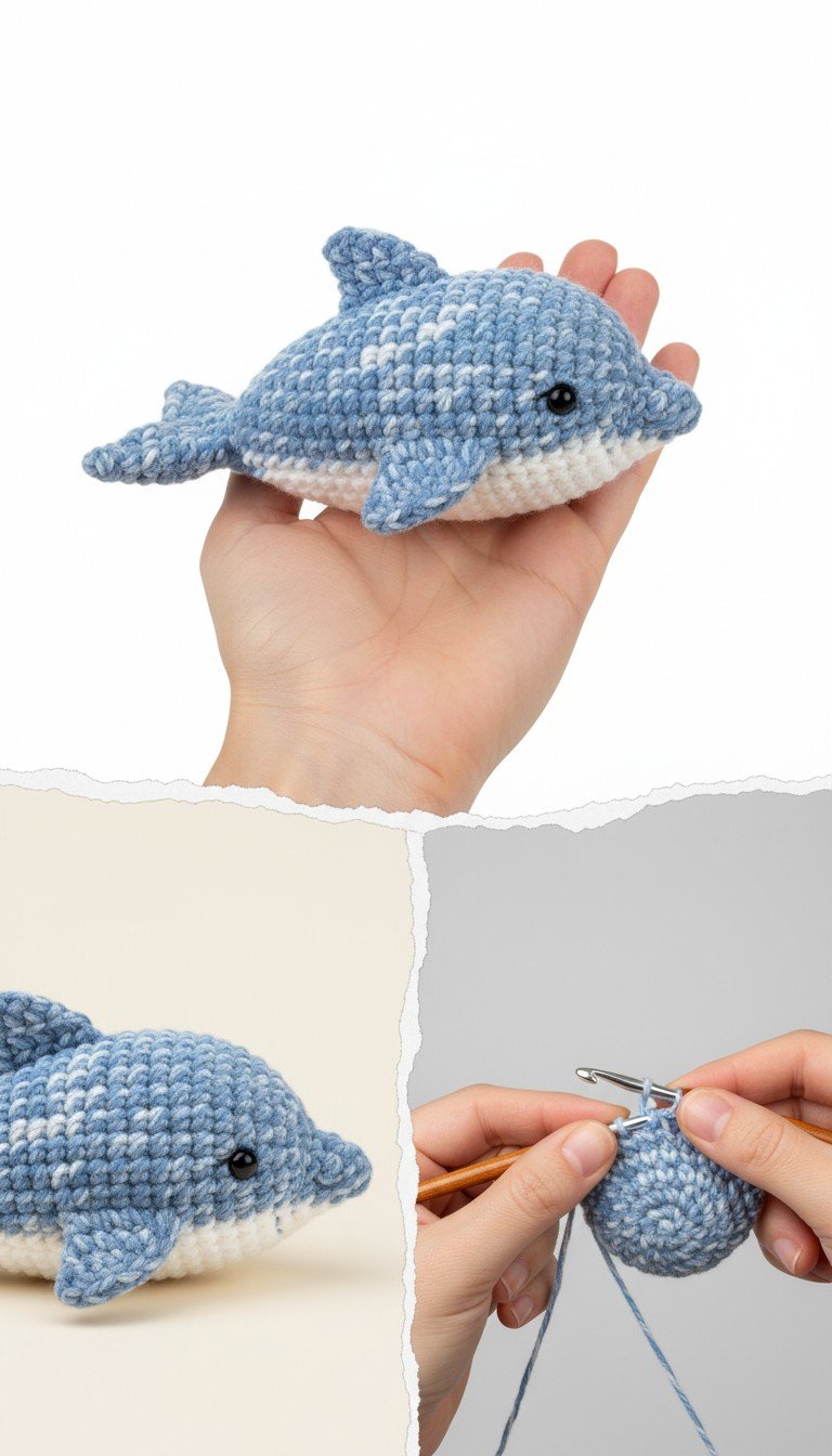 Adorable Amigurumi Dolphin Crochet Pattern: Make Your Own Ocean Friend!