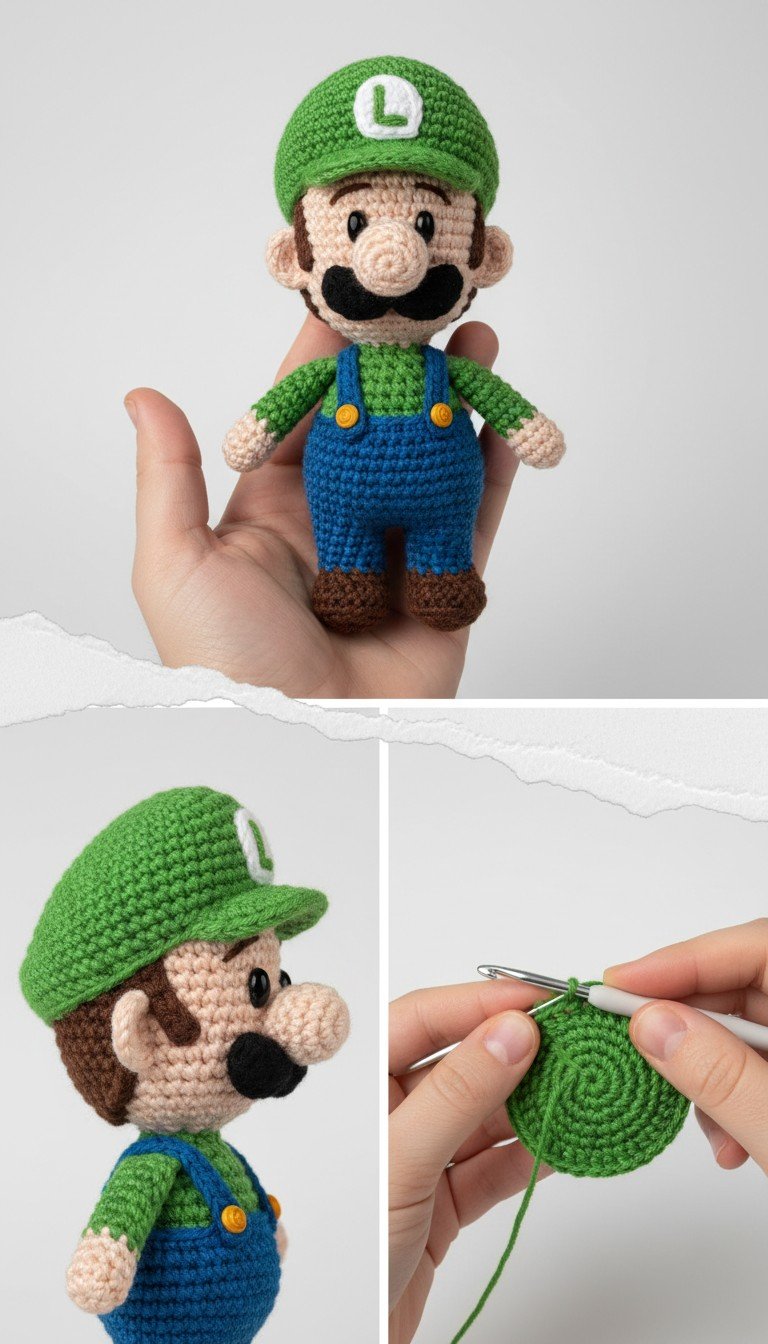 Crochet Luigi Amigurumi Pattern: Craft Your Own Super Plumber!