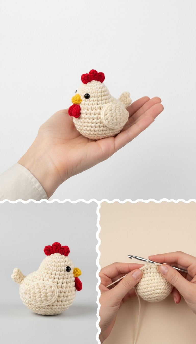 Charming Little Amigurumi Chicken Crochet Pattern