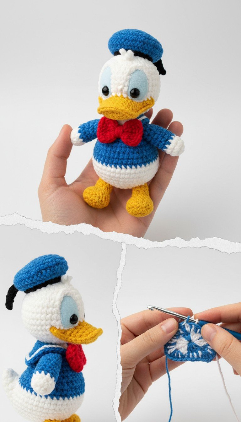 Crochet Donald Duck Amigurumi Pattern: Craft Your Own Disney Pal!