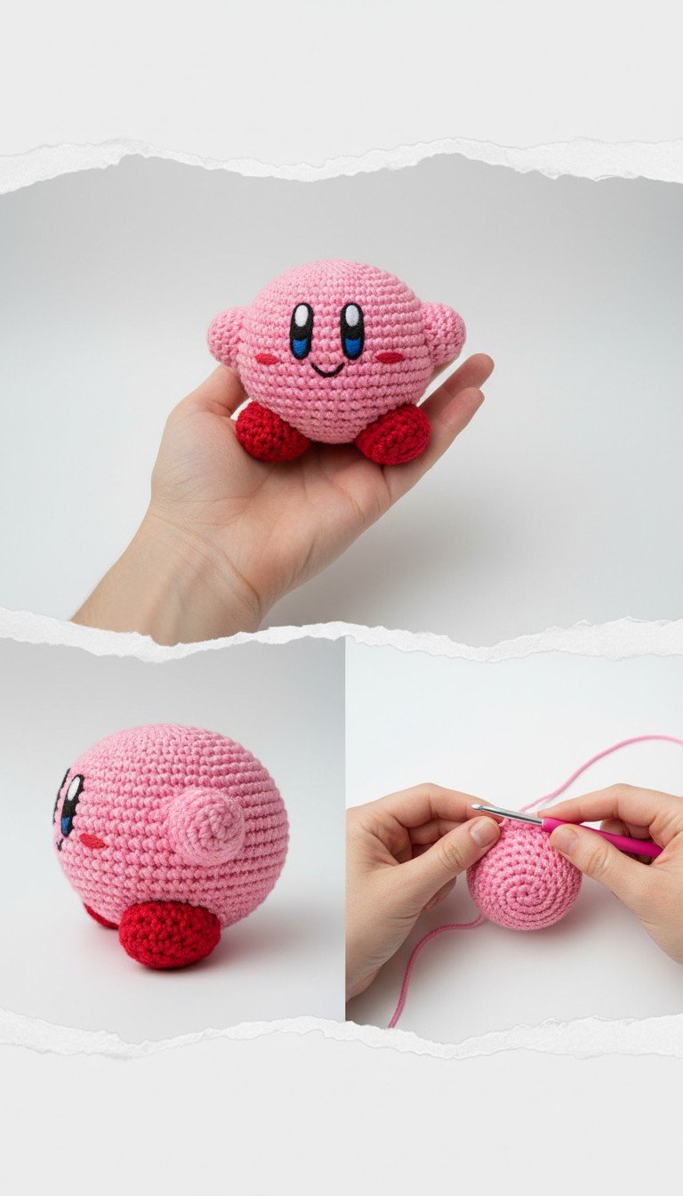 Crochet Kirby Amigurumi Pattern: Craft Your Own Star Warrior!