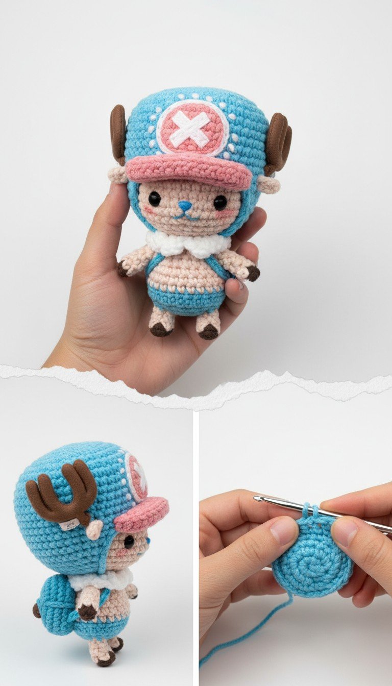 Adorable Tony Tony Chopper Amigurumi Crochet Pattern - Craft Your Own Straw Hat Doctor!