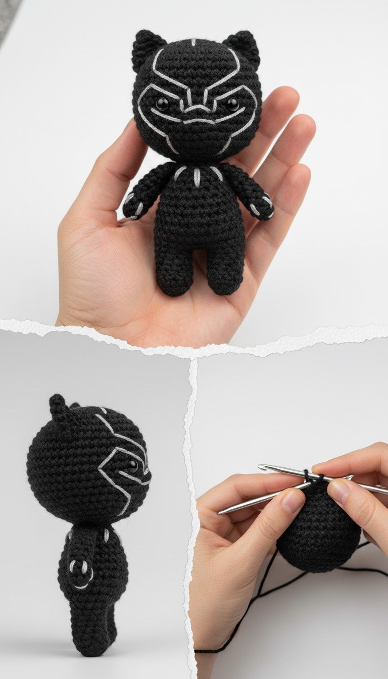 Craft Your Own Wakandan Warrior: The Ultimate Black Panther Amigurumi Pattern