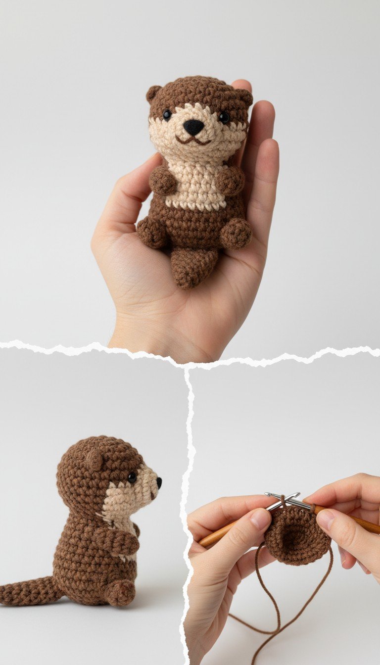 Charming Amigurumi Otter: A Free Crochet Pattern for an Adorable Aquatic Friend