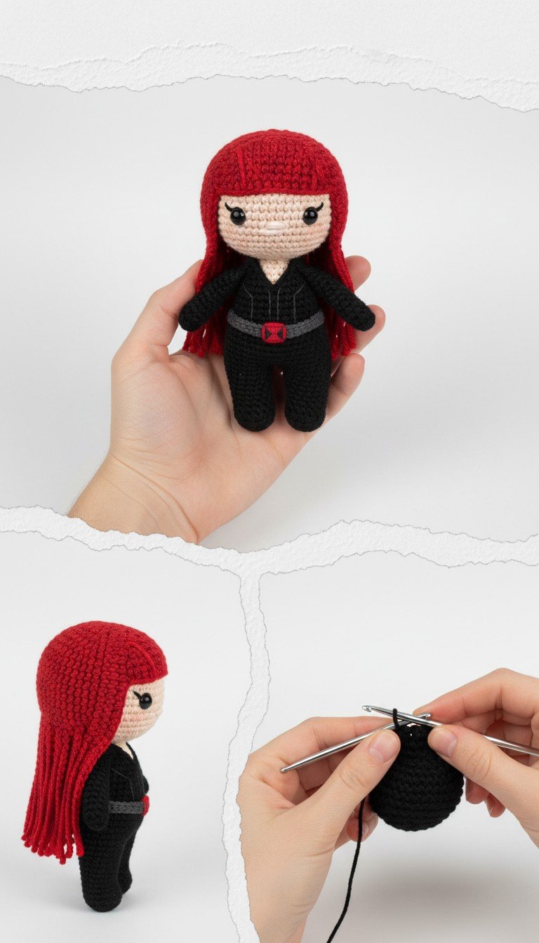 Crochet Your Own Marvel Hero: The Black Widow Amigurumi Pattern