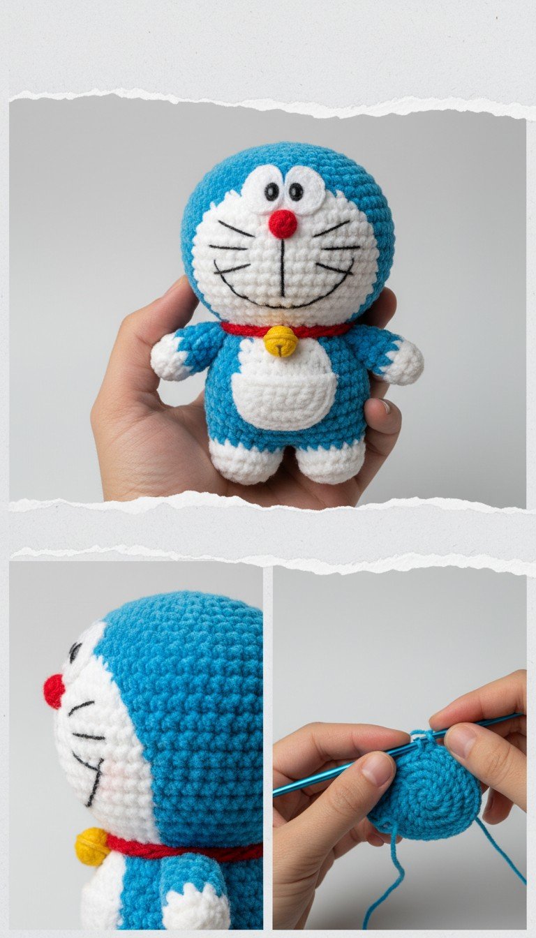 Doraemon Amigurumi Crochet Pattern: Craft Your Own Iconic Robot Cat!