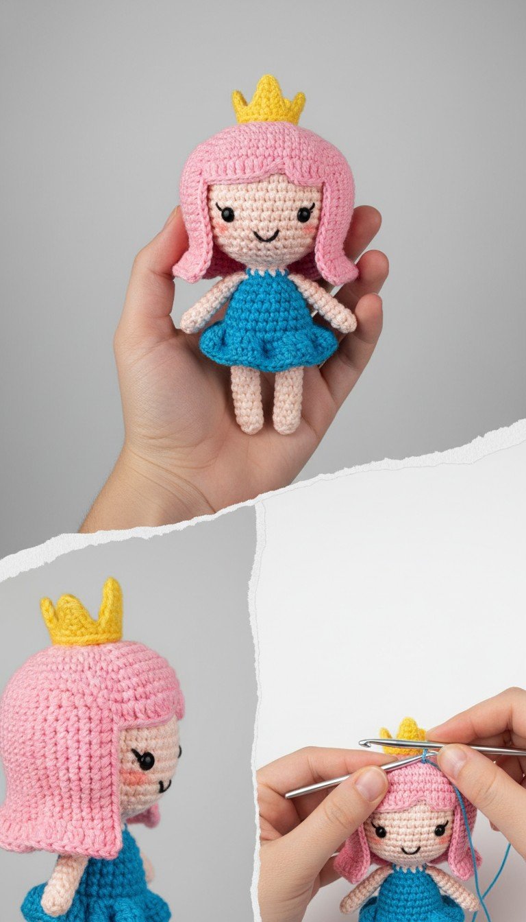 Crochet Princess Doll Amigurumi Pattern: Craft Your Own Royal Companion