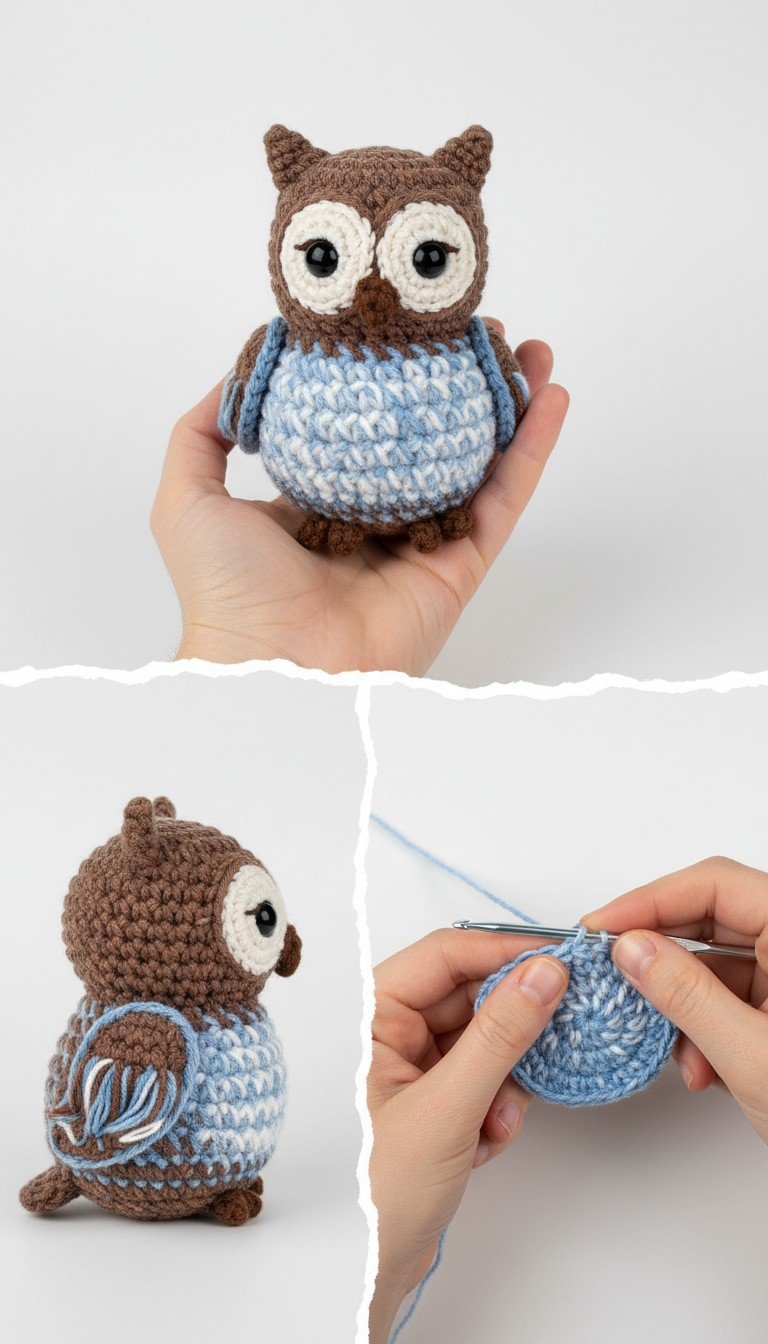 Hoot-tiful Amigurumi Owl Crochet Pattern: Create Your Own Cute Companion!