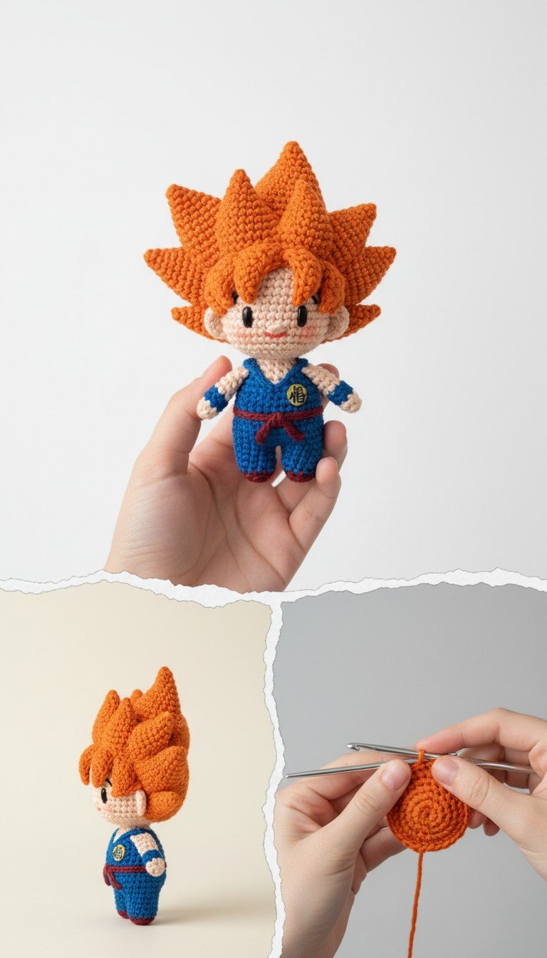 Unleash Your Inner Super Saiyan: An Adorable Crochet Goku Amigurumi Pattern
