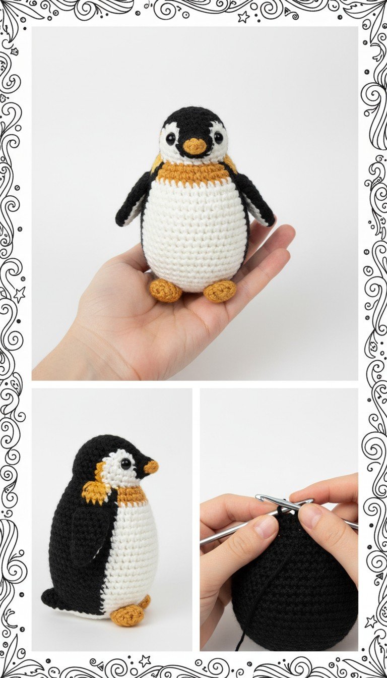Charming Amigurumi Penguin Crochet Pattern | Create Your Own Waddle Buddy