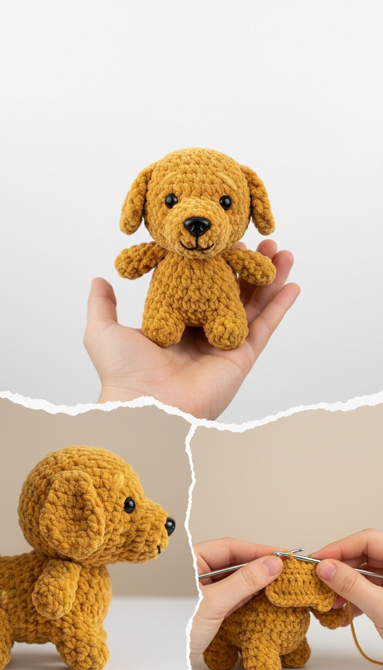 Chunky Crochet Puppy Amigurumi Pattern: Craft Your Own Fluffy Friend