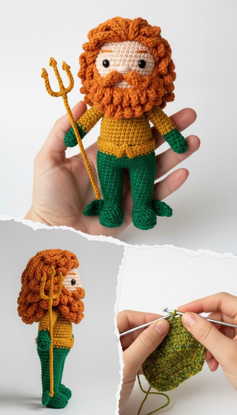 Craft Your Own Ocean King: An Aquaman Amigurumi Crochet Pattern