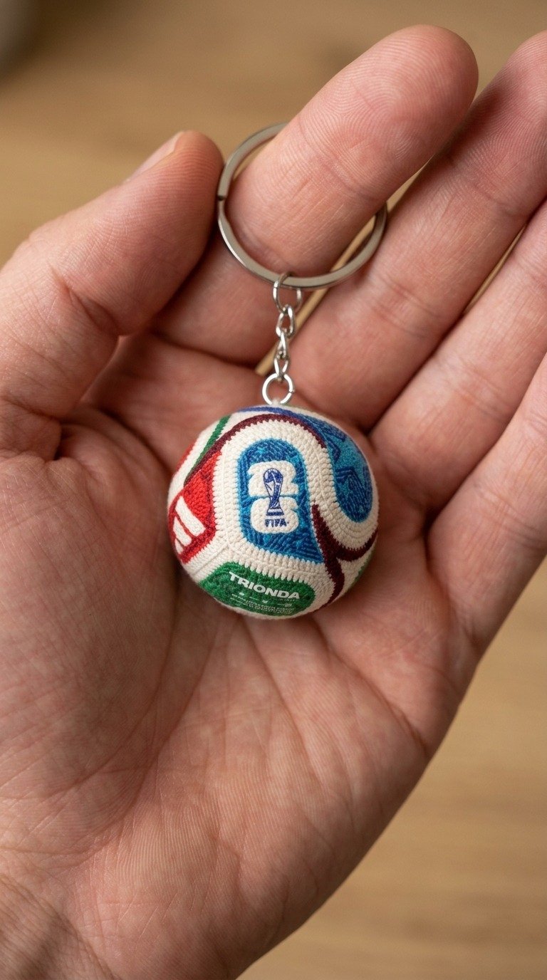 Amigurumi Soccer Ball Keychain: Crochet Your Own Game Day Spirit!
