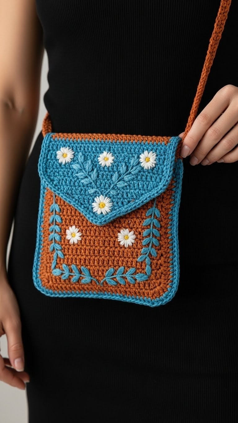 Charming Crochet Daisy Crossbody Bag Pattern: Add a Touch of Floral Whimsy