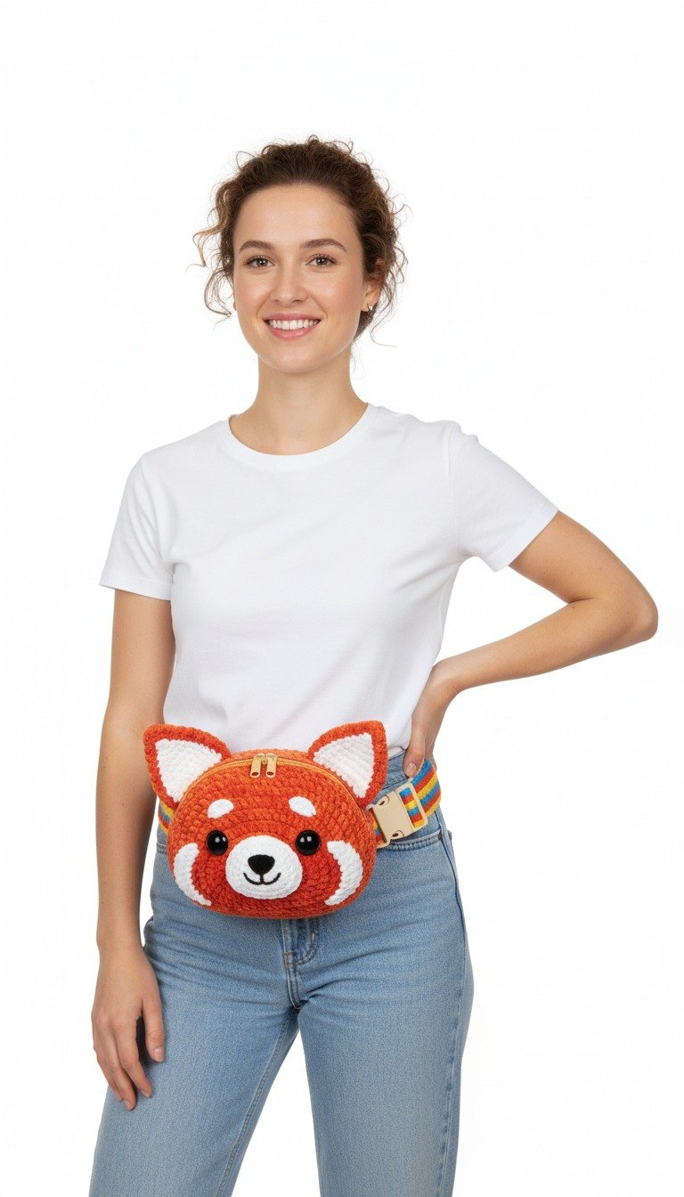 Crochet the Cutest Red Panda Fanny Pack: An Adorable & Functional Belt Bag Pattern