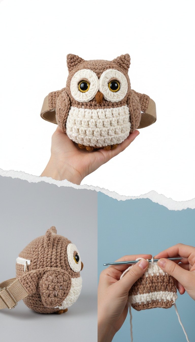 Hoot-iful Crochet Owl Bag Pattern: Craft Your Adorable Amigurumi Pouch!