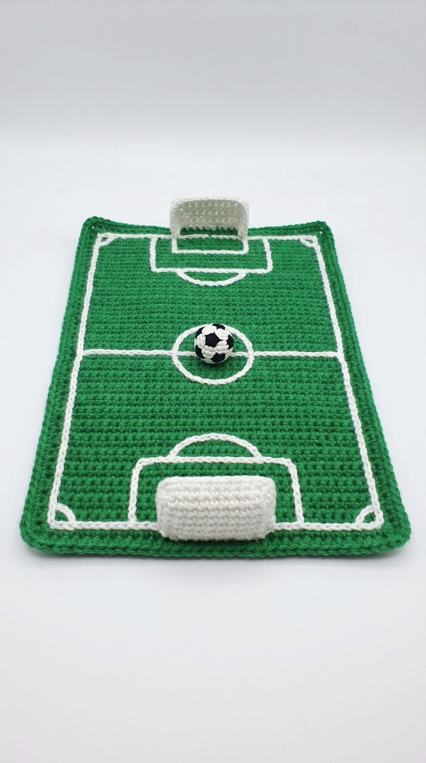 Score a Goal with This Easy Crochet Soccer Field & Ball Pattern